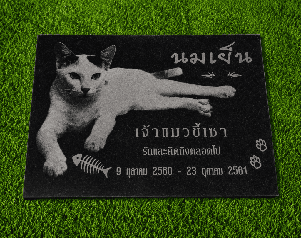 ป้ายอัฐิเลเซอร์รูปเหมือน